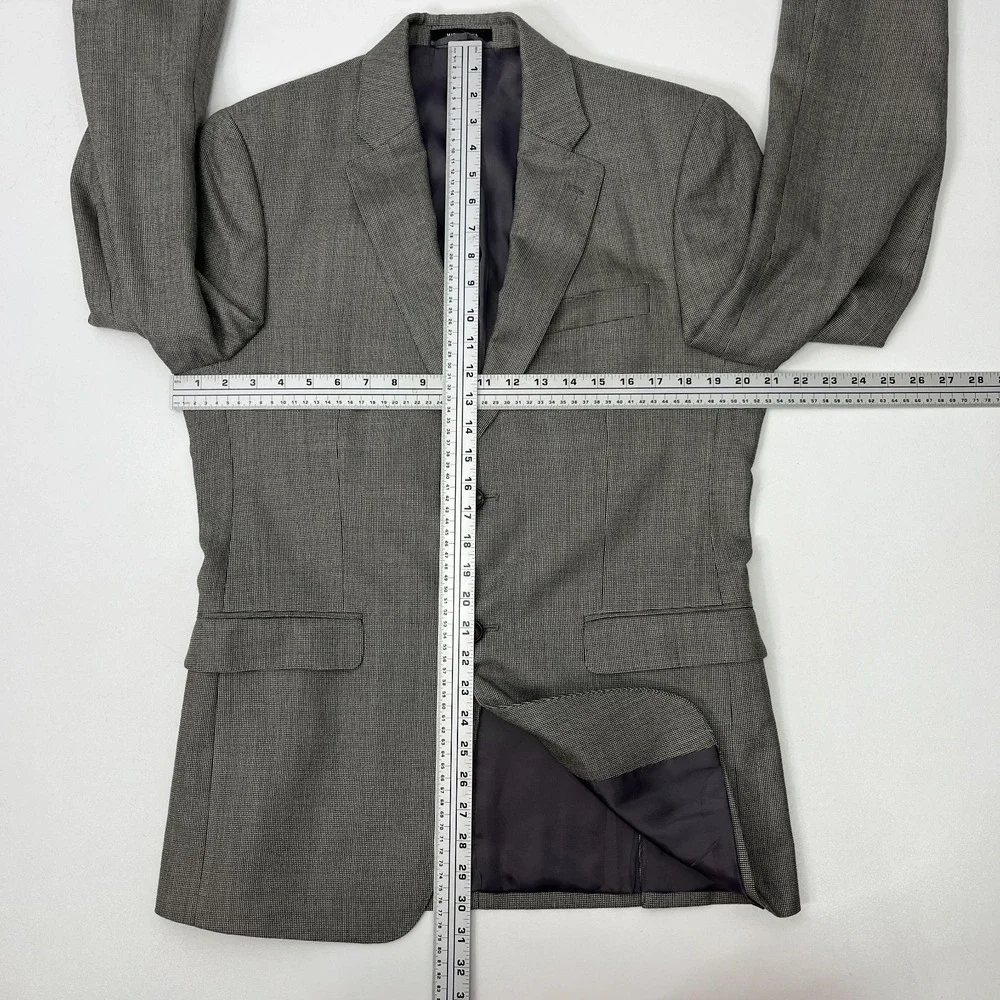 Ralph Lauren LRL Black Label Blazer 38R Slim Fit Silk Wool Sport Coat Gray